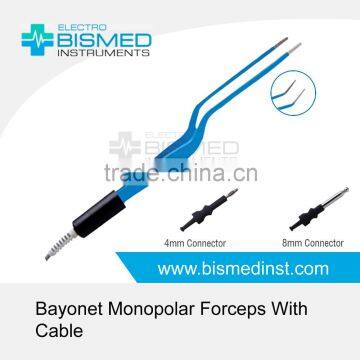 Bayonet Monopolar Forceps With Cable