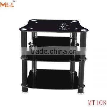 simple model painting tempered glass tv stands