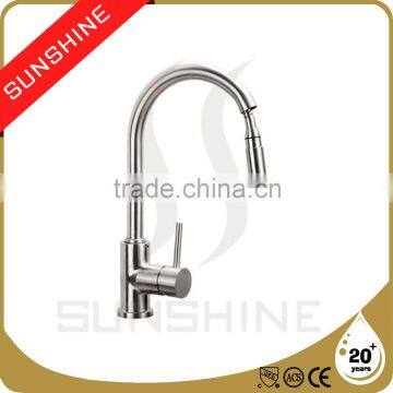 SS804D Modern Design Stainless Steel Kitchen Cabinet Faucet Lead Free Kitchen Mixer