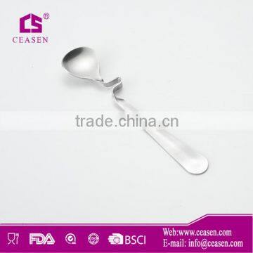 stainless steel coffee spoon with recess