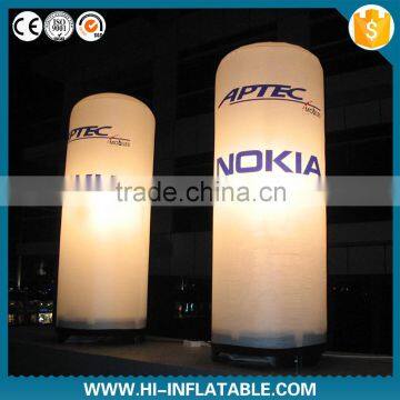 Attractive show stage decorations Inflatable Lighting wedding column with led lights