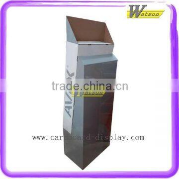 Supermarket Fruit Juice Bottle Display Shelf Floor Cardboard Promotion Pocket Display Stand photo-6