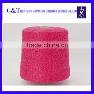 Wholesale 32S/2 100% Polyester spun dyed yarn