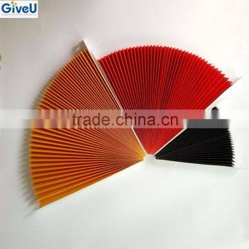 Black/Orange/Yellow Color 90gsm Woodfree Paper Material Handmade Paper Fan Halloween Occasion