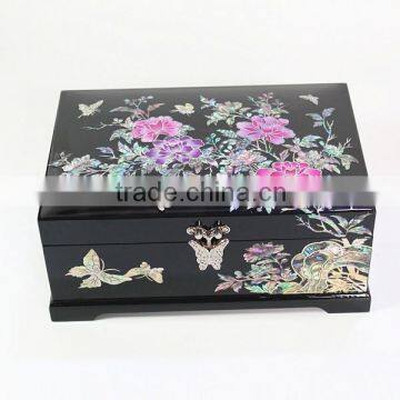 High end mother of pearl wooden jewelry box