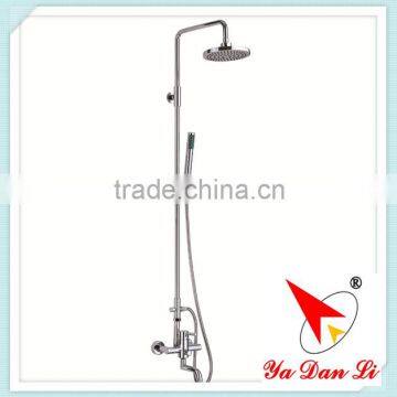 chrome plated single handle bathtub & rain shower set 9498