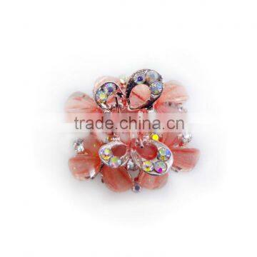 Unique Styles Alloy Casting Hair Claw Decorated Glass Stones & Crystals