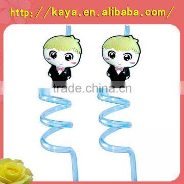 Manufacturer direct sale funny plastic kids drinking straw