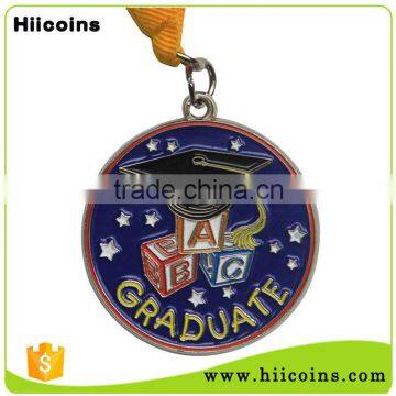Wholesale Custom Enamel Coin Ribbon Award Graduate Medal