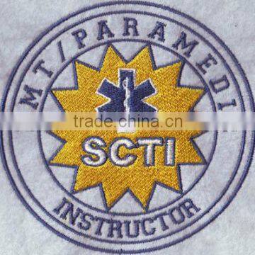 Felt Fabric Round Design Embroidered Patch/custom Embroidered Patches for Student