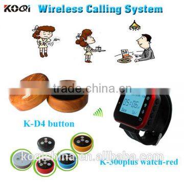 KOQI Wireless call bell button restaurant waiter caller 4-key Table bell guest calling button