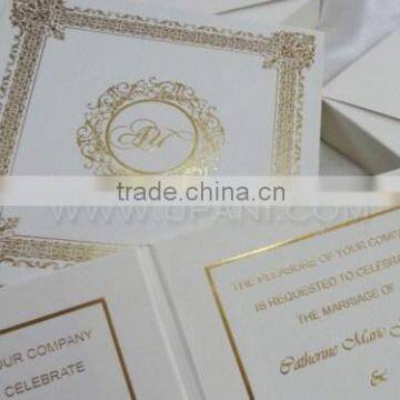 Brown Foil Printed Wedding Invitation Box photo-2