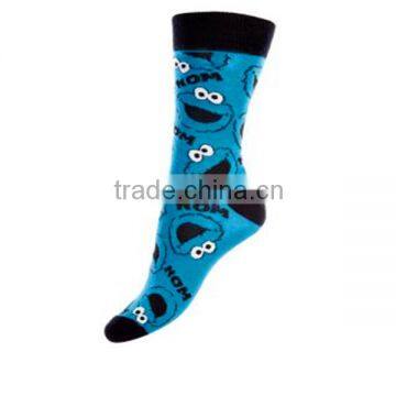 Pattern cookie monster funny socks for man