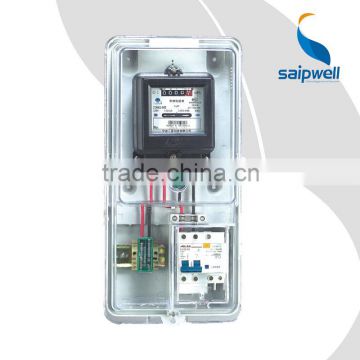 SAIP/SAIPWELL Single Phase Mechanical meters AbS Meter Box