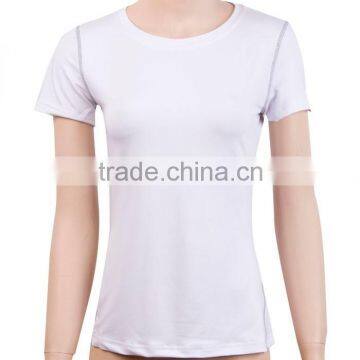 2015 New Summer Women's Fitness Sports Shirt PRO Tight Training Short Sleeve Perspiration Wicking Quick Dry 2003 photo-5