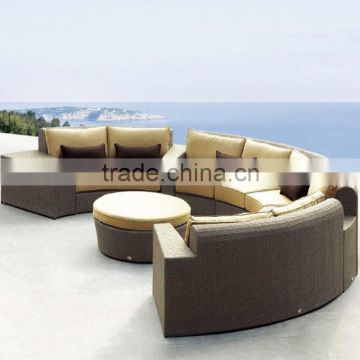 Patio Wicker Resin Rattan Oversized Big Lots Outdoor Furniture Mexico Bankok Indonesia Half Round Sofa Sets                        
                                                Quality Choice