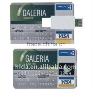 USB flash card with full color printing,credit card flash drve