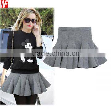 High Quality Invisible Zipper Autumn Sexy Mini Skirt