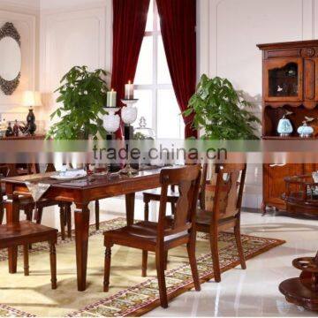 antique solid wood hand carved dining room furniture/Amercian household hot sales furniture AS27