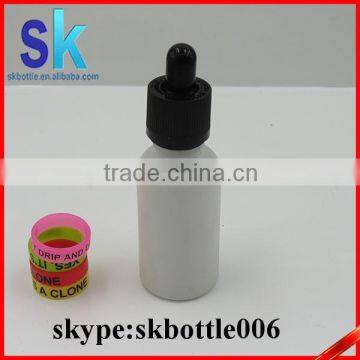eliquid bottle 30ml frosted white glass dropper bottle