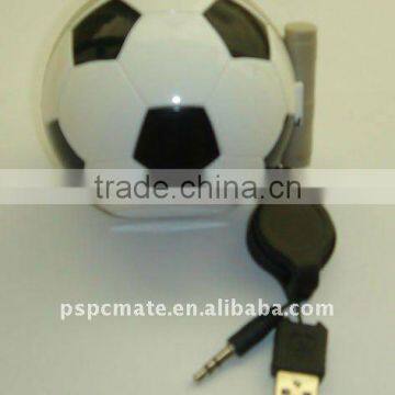 usb computer soccer shape speaker