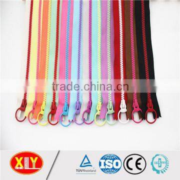 High Quality Double Ykk Color Ring Puller Plastic Zipper , Cloth Zipper photo-3
