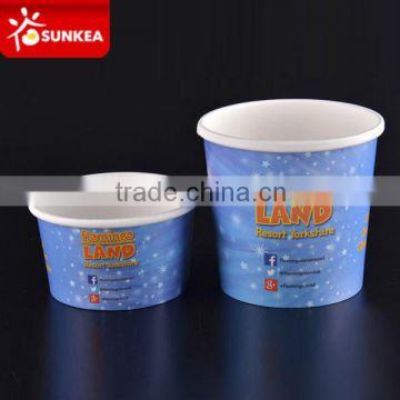 Hot sell Custom printed Icecream paper cups with lid