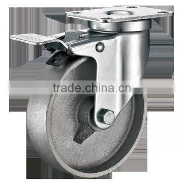 Medium Duty Casters with Cast Iron Wheel