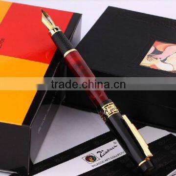 XJ-P915 Eurasian feelings Symphony Sai Luluo Iridium red color eurasian iridium gold fountain pen ink pen pimio