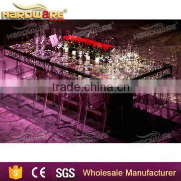 Wholesale Rectangle Hotel Banquet Crystal Chandelier Table photo-6