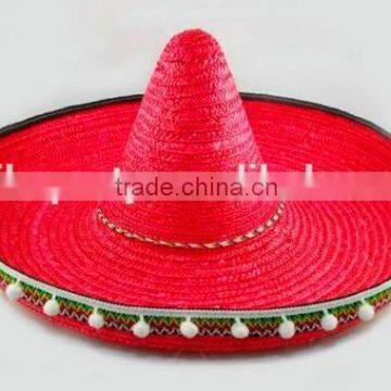 Red sombrero hat