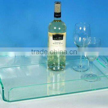 acrylic serving tray with handles