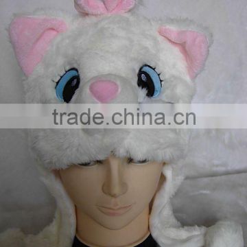 2012 fashion animal hat with cat head hood