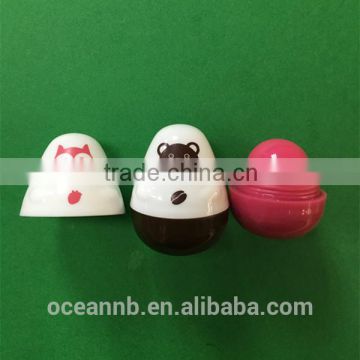 Novelty round outstand ball lip balm for kids for gift