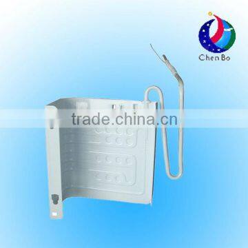 Aluminum roll bond refrigerator evaporator