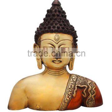 Meditating Buddha Bust 10"