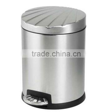 stainless steel foot pedal trash can hotel room waste bin