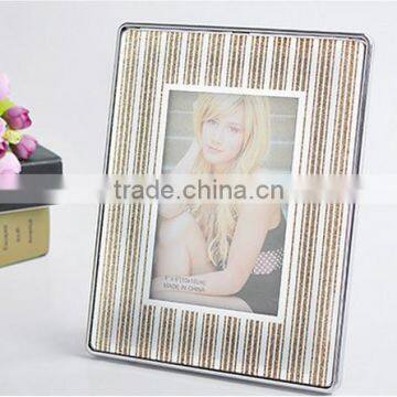 2016 latest designed glittery silkscreen glass mirror photo frame 4x6 5x7 8x10in