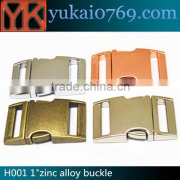 Durable side release buckle metal,quick release buckles metal,dog collar metal buckle