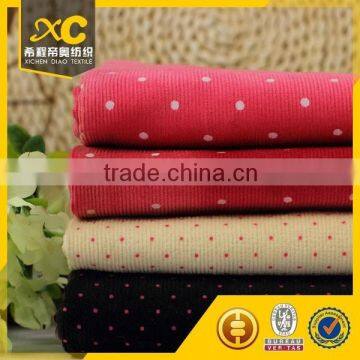Cotton Spandex Print Corduroy Fabric for Baby Clothes to Indian for Sale photo-1