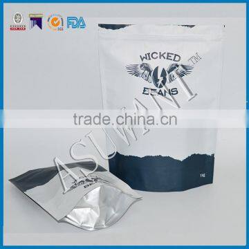 bags with newspaper print Wholesale custom gravure printing packaging coffee bag with valve design