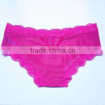 Hot Sell 2016 Stylish Transparent Sheer Lace Panties For Woman Underwear photo-2