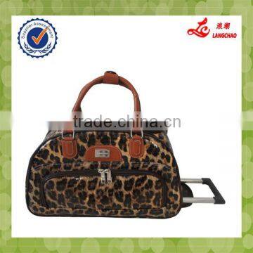 S077 design trade assurance travel duffel bag size 18 with decoration material