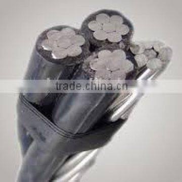 ABC with low voltage XLPE insulated 4 core aerial bundled cables