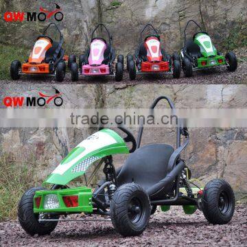 QWMOTO cheap 49cc 50cc gas powered Go Karts with 2 stroke engine children go kart