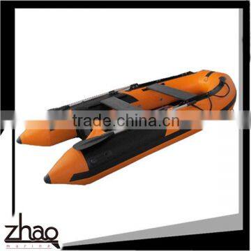 orange color recuse boat