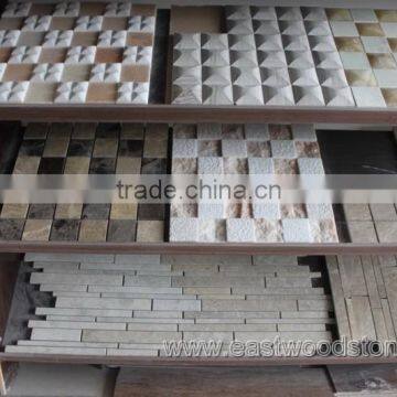Natural Split Travertine Mosaic photo-2