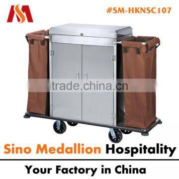 5 Star Hotel Resorts Guest Room Hotel Room Housekeeping Cleaning Trolley