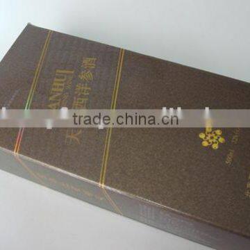 foldable paper wine box