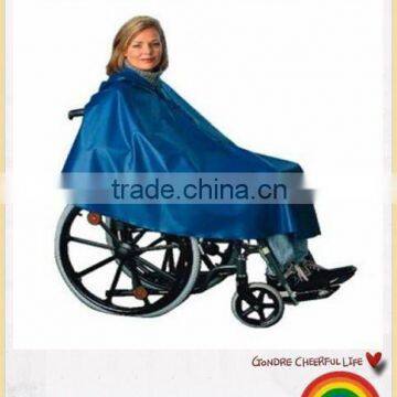 nylon pu disabled people wheelchair rain poncho